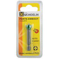 Porte embout plaquiste avec embout PH2 aimanté - Mondelin