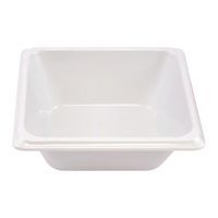 Lot de 6 bacs mélamine GN 1/6 - 17.6 x 16.2 x 6.5 cm blanc Plastorex