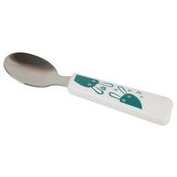 Lot de 6 cuillères inox/PLA blanc décor lapin Plastorex