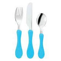 Lot de 6 sets de 3 couverts manche ergonomique Plastorex