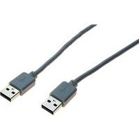 Cordon USB 2.0 type A et A gris - 2,0 m