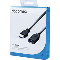 Rallonge USB 3.1 Gen1 Type-A - Type-A noire - 1,8 m DACOMEX