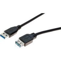 Rallonge USB 3.0 type A et A noire - 3,0 m