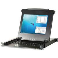 Console LCD 17' simple rail KVM 16 ports VGA/USB-PS2 ATEN