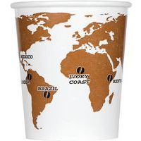 Gobelet en carton world map - Lot de 60 - Matfer