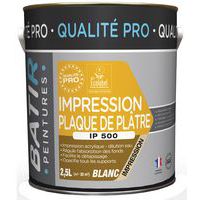 Peinture impression plaque de plâtre IP500 - 2,5 L - Batir
