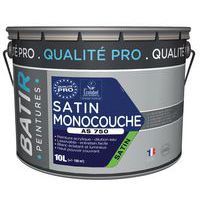 Peinture satin monocouche AS750 - 10 L - Batir