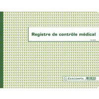 Registre de Contrôle médical - folioté - 60 pages
