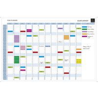 Planning magnétique annuel - textes en anglais