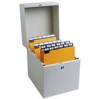 Boîte à fiches Metalib - Classement verticale - 105x74mm à 125x75mm