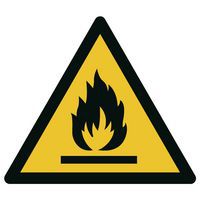 Panneau de danger - Danger matières inflammables - Rigide