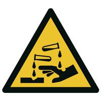 Panneau de danger - Danger matières corrosives - Rigide