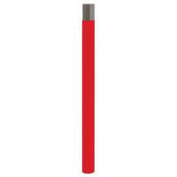 Potelet haute visibilité Ø 76 mm pommeau inox brossé - zinc - Procity