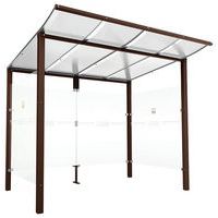 Abri fumeurs Modulo bardages fond et latéraux - Procity