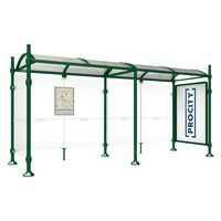 Abri bus Province vitrine - 1 bardage latéral pommeau City - Procity