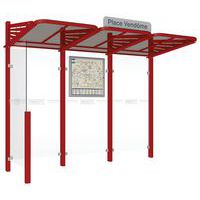 Abri bus Conviviale 3 m bardage gauche - Procity