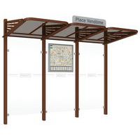 Abri bus Conviviale 3 m sans bardages latéraux - Procity