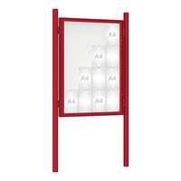 Vitrine 1000 poteaux initiaux Ø 76 mm scellement - Procity