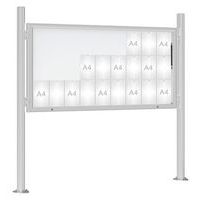 Vitrine 1000 poteau Quatro complémentaire platines - Procity