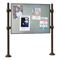 Panneau affichage double face - inox - Procity