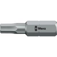 Embout standard extra rigide avec alésage - 840/1 Z Hex-Plus BO - Wera