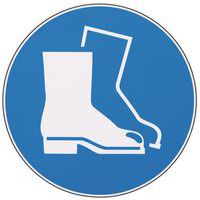 Panneau obligation - Chaussures de sécurité obligatoires - Adhésif - Manutan