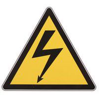 Panneau danger - Tension électrique - Adhésif - Manutan