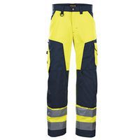 Pantalon haute visibilité jaune fluorescent/marine