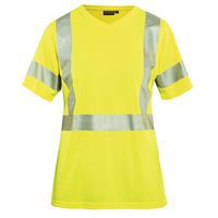 T-shirt haute visibilité femme jaune fluorescent