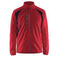 Veste micropolaire rouge/noir