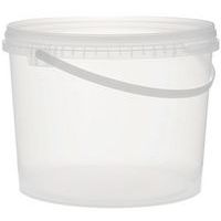 Seau transparent avec couvercle – 1 à 10L
