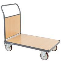 Chariot à dossier fixe bois - Force 400 à 500 kg - Manutan Expert