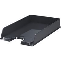 Lot De 2 Corbeilles à Courrier Acrylique Noir - Banette Bureau Design Lettres MAIL & BILLS