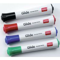 Marqueurs effaçables à sec Nobo Glide assortis