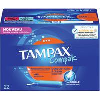 Tampon Compak Super Plus - Boîte de 22 - Tampax