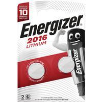 Pile lithium pour calculatrices - CR 2016 - Lot de 2 - Energizer
