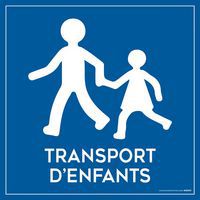 Plaque magnétique pour véhicule - Transport d'enfant