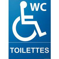 Panneau WC handicapés