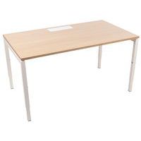 Bureau droit 140 cm pieds U ajustables Misao - Manutan Expert