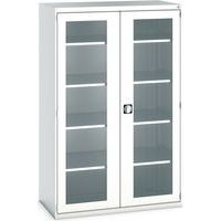 Armoire à portes transparentes Cubio 1300x650x2000mm - Bott