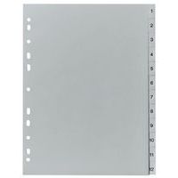 Intercalaires numériques en plastique, A4