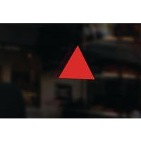 Triangle pour repérage des accès d'évacuation