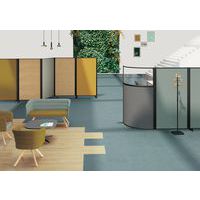 Cloison KP+ tissus - Profil argent - Hauteur 180 cm