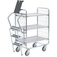 Chariot à échelle - 3 plateaux - Capacité 200 kg