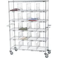 Chariot de distribution du linge individuel modèle 8 casiers