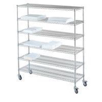 Chariot avec étagères longueur 122 cm