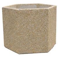 Jardinière béton hexagonale - Manutan Expert