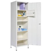Armoire à pharmacie 1 porte et 1 coffre à toxique