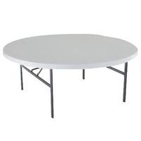 Table pliante Lifetime ronde 150 cm - 8 personnes - 4 pieds