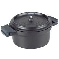 Cocotte En Fonte Lacor Diamètre 14cm - 0,9L - Noire - Compatible Induction